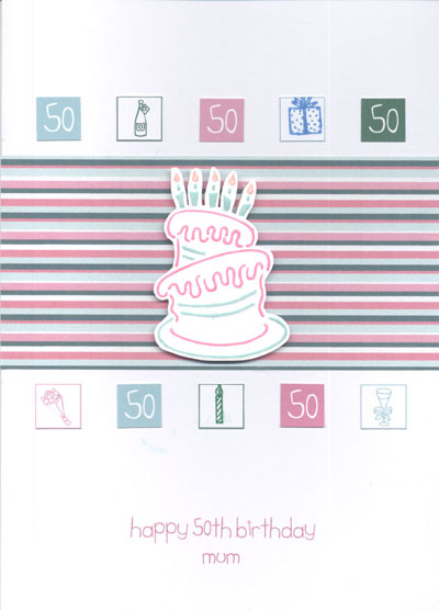 striped card