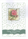 rose d bday card